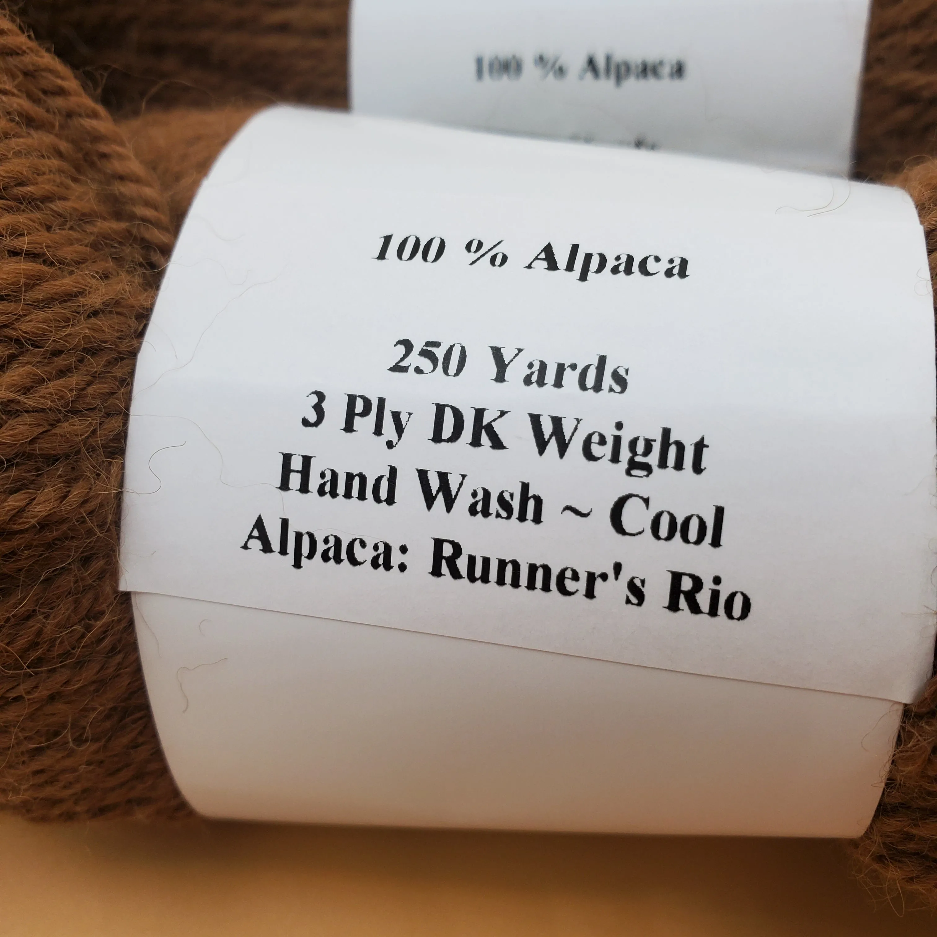 100% Alpaca Dark Fawn DK - Rio