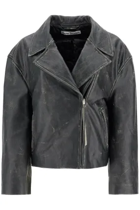 Acne Studios Padded Sand-Colored Leather Jacket