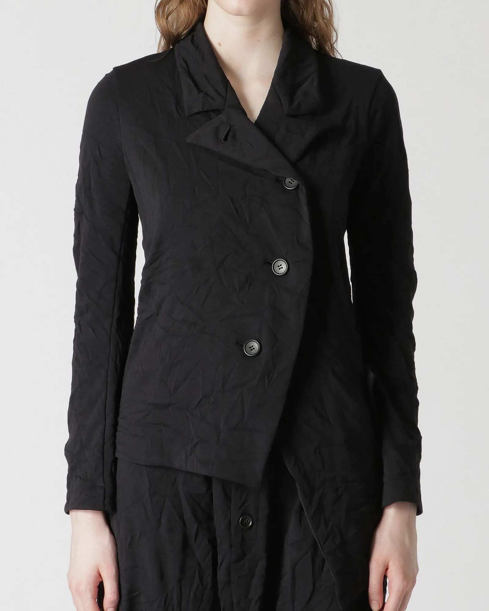 Asymmetrical 4 Button Jacket