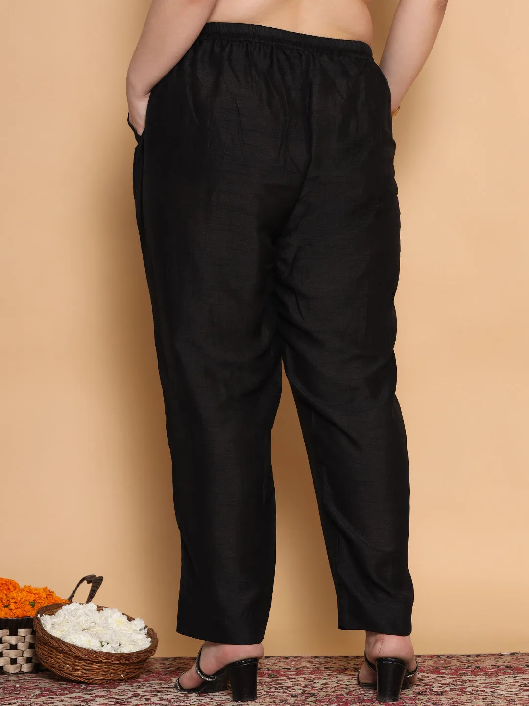 Black Silk Pants