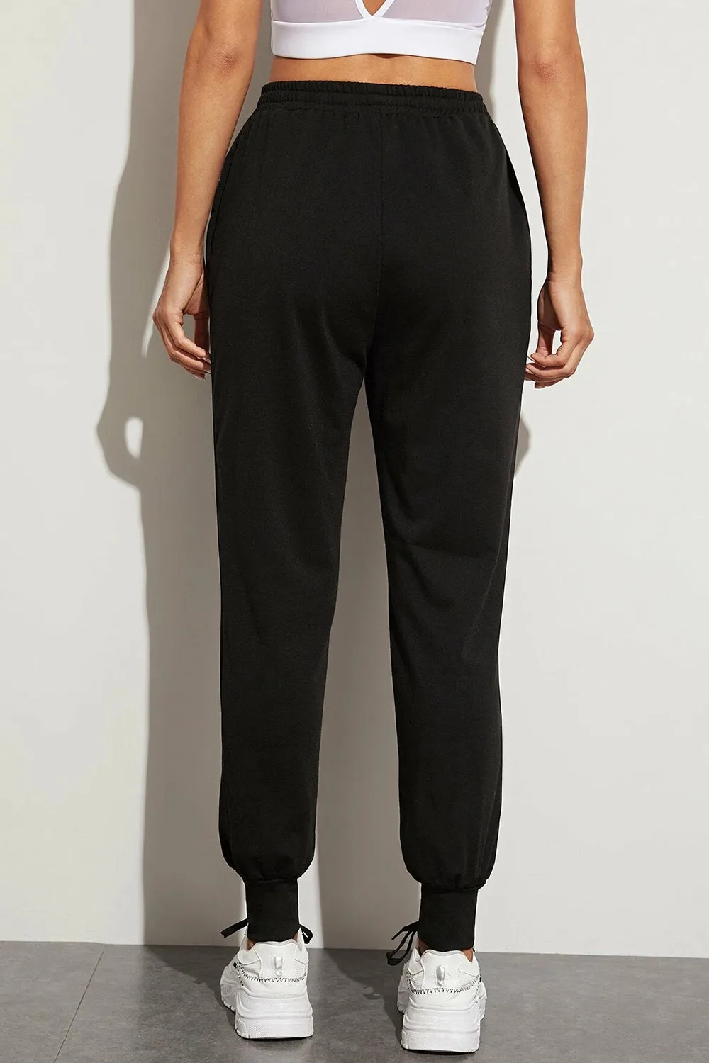 Contrast Drawstring Jogger