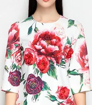 Floral-Print Embellished Mini Dress