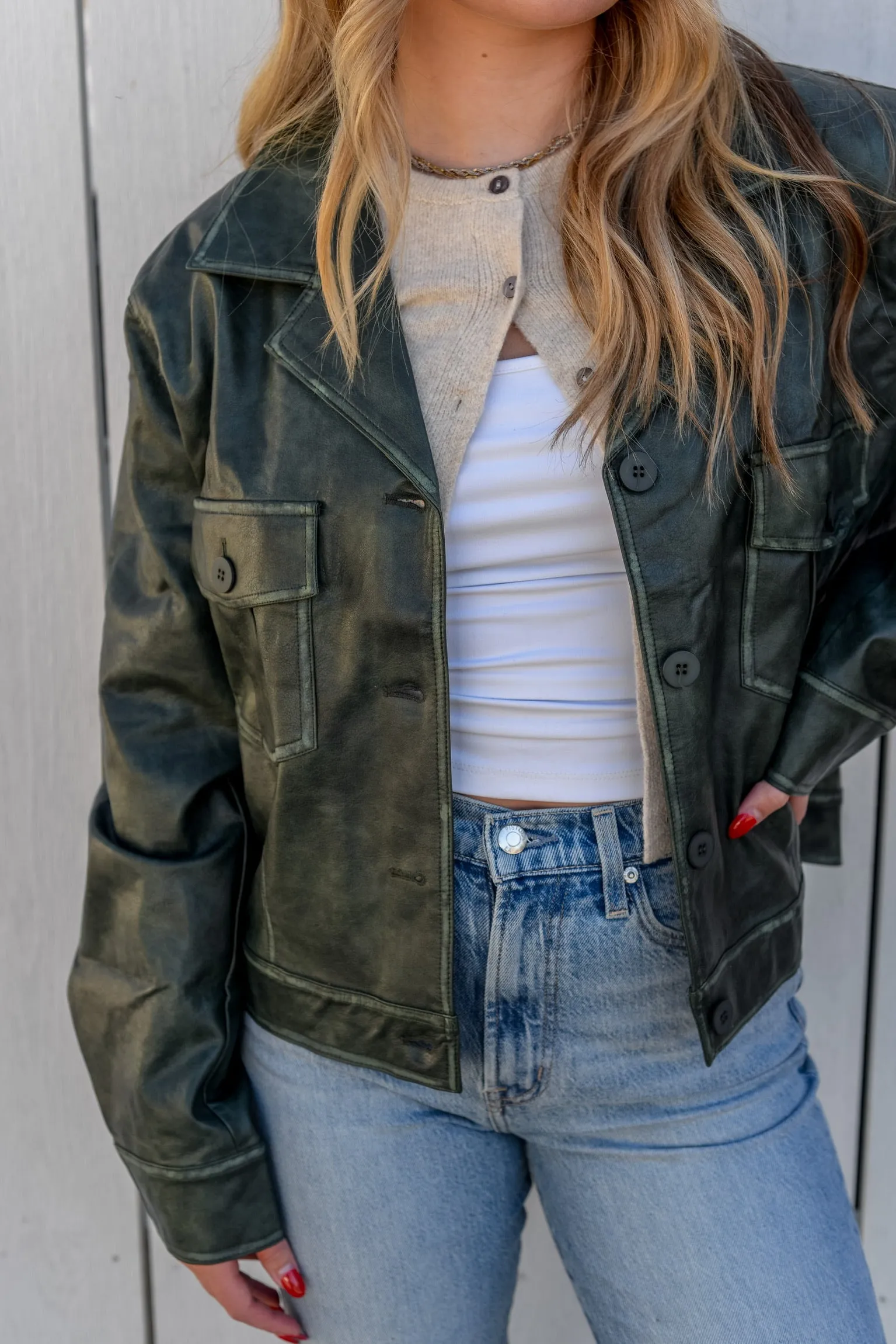 FOREST LEATHER JACKET