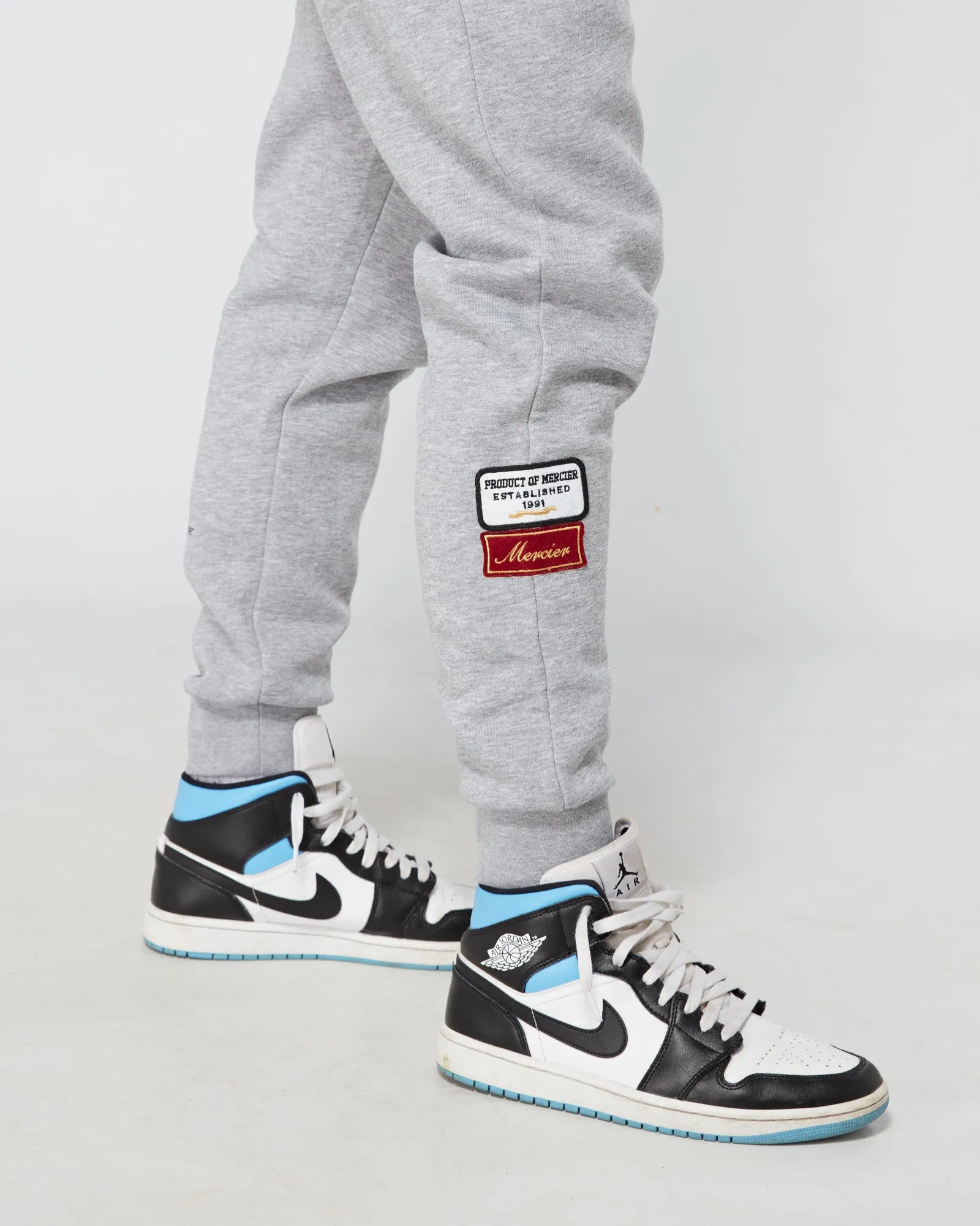 Grey Marl OG Badge Joggers