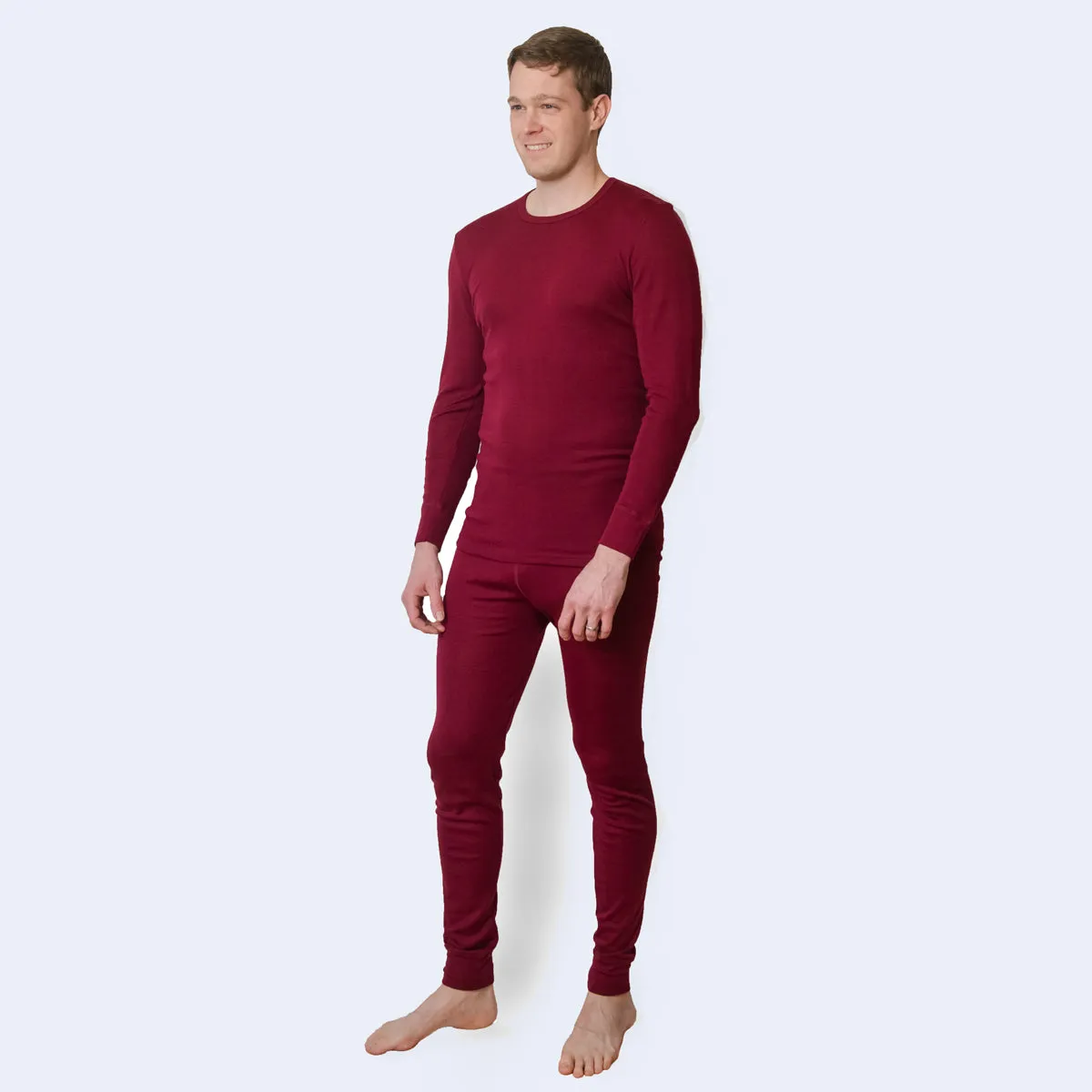 HOCOSA Organic Wool/Silk Long-Underwear Pants for Men or Women, Colors