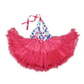 Hot Pink Halter Tutu Party Dress Girl S-XL