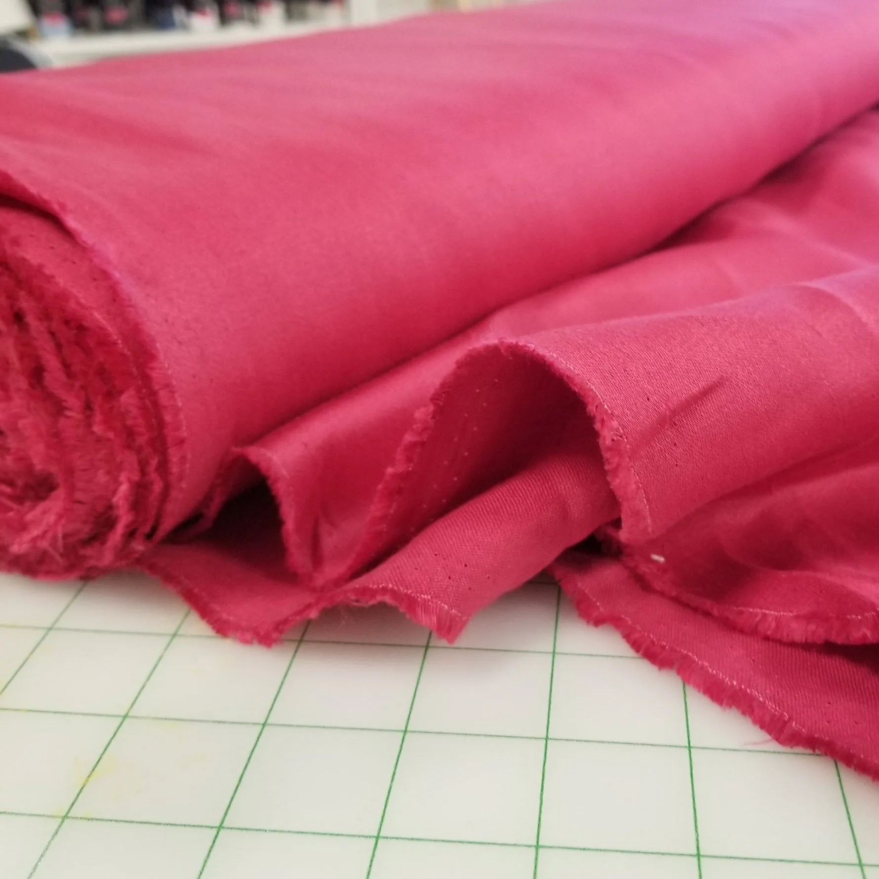 Irish Linen Fuchsia Red Suiting Weight Spence Bryson Woven 270 GSM- by the yard