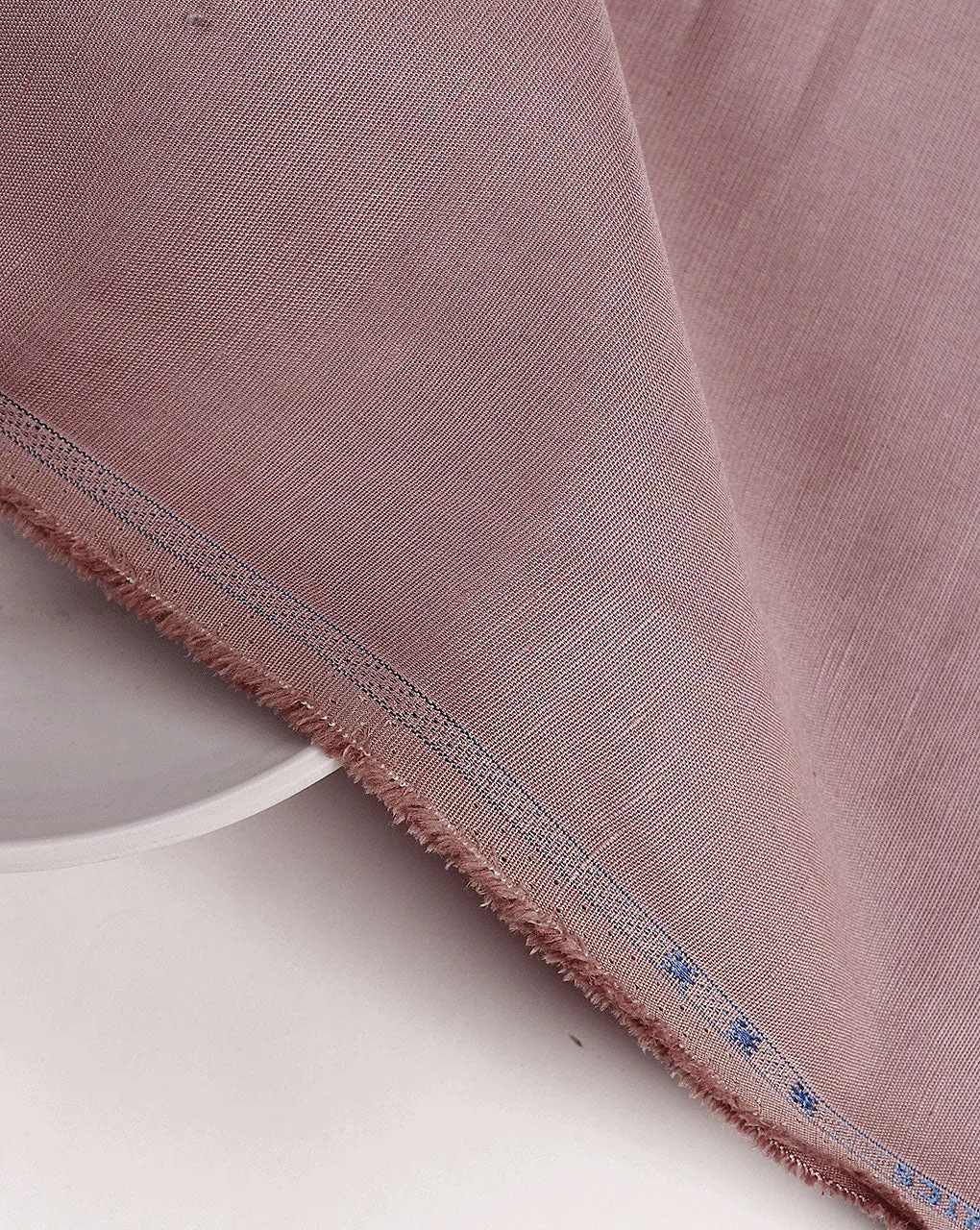 Mauve Dyed Cotton Linen Fabric 58"