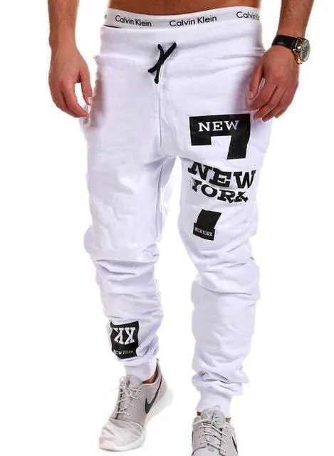 Men’s Graphic Print Jogger Pants – Urban Streetwear Style