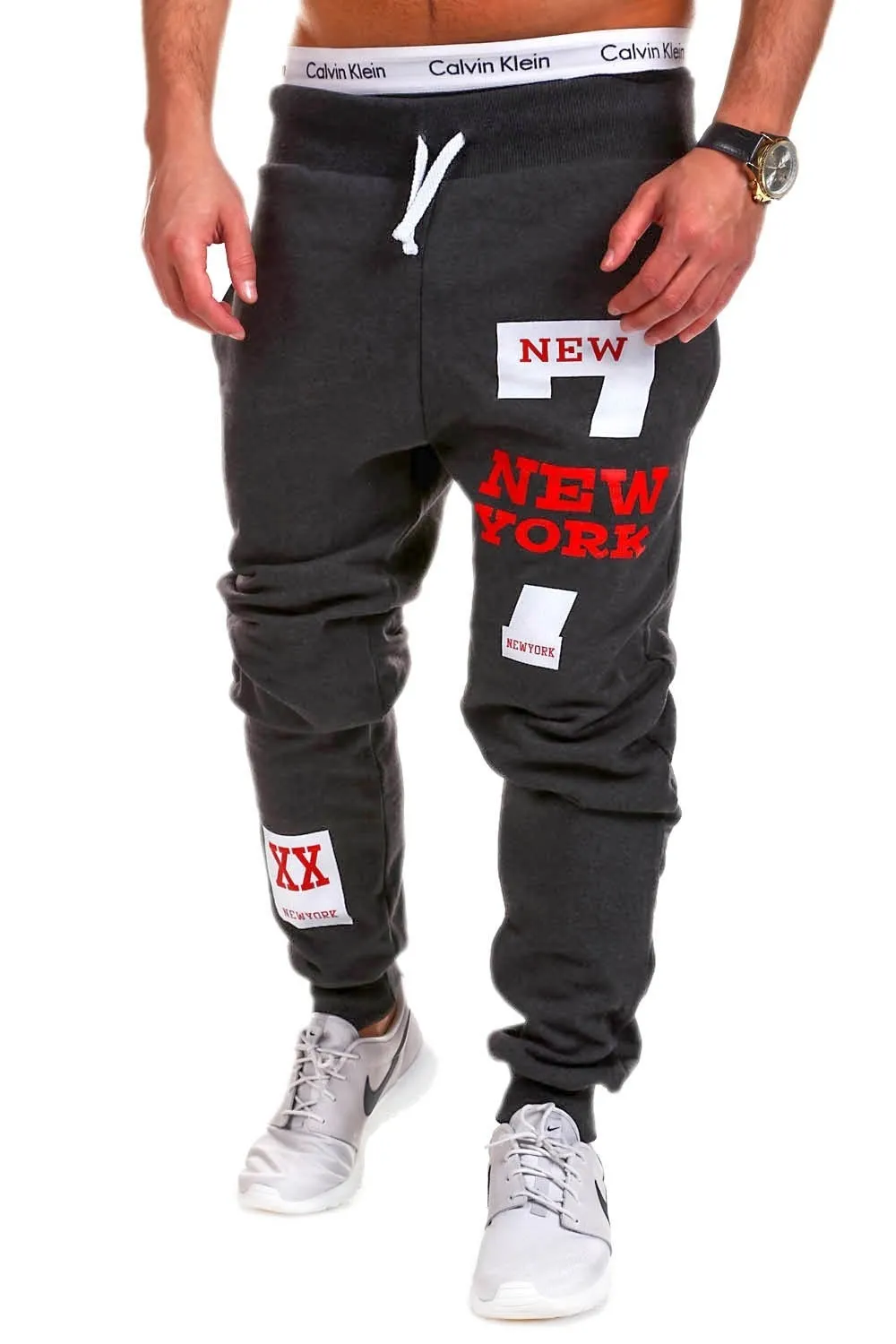 Men’s Graphic Print Jogger Pants – Urban Streetwear Style