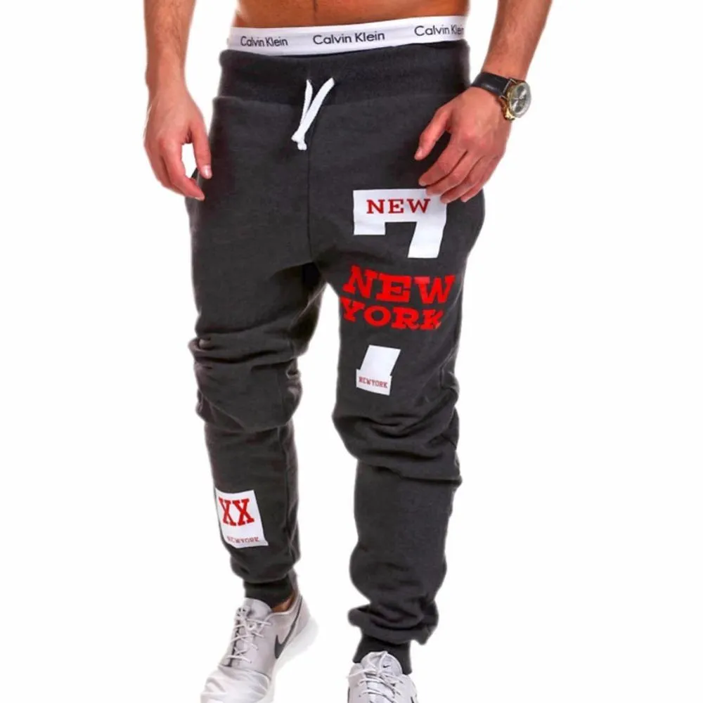 Men’s Graphic Print Jogger Pants – Urban Streetwear Style