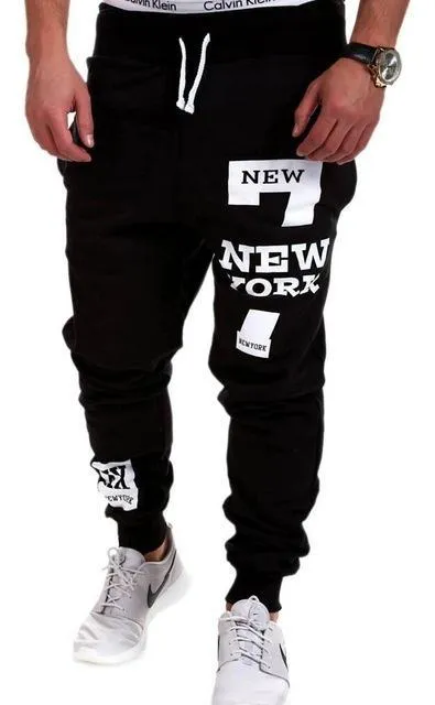 Men’s Graphic Print Jogger Pants – Urban Streetwear Style