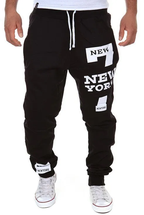 Men’s Graphic Print Jogger Pants – Urban Streetwear Style