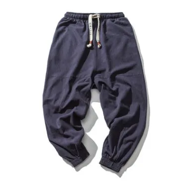 Men’s Hip Hop Streetwear Jogger Pants – Elastic Pocket Tapered Sweatpants