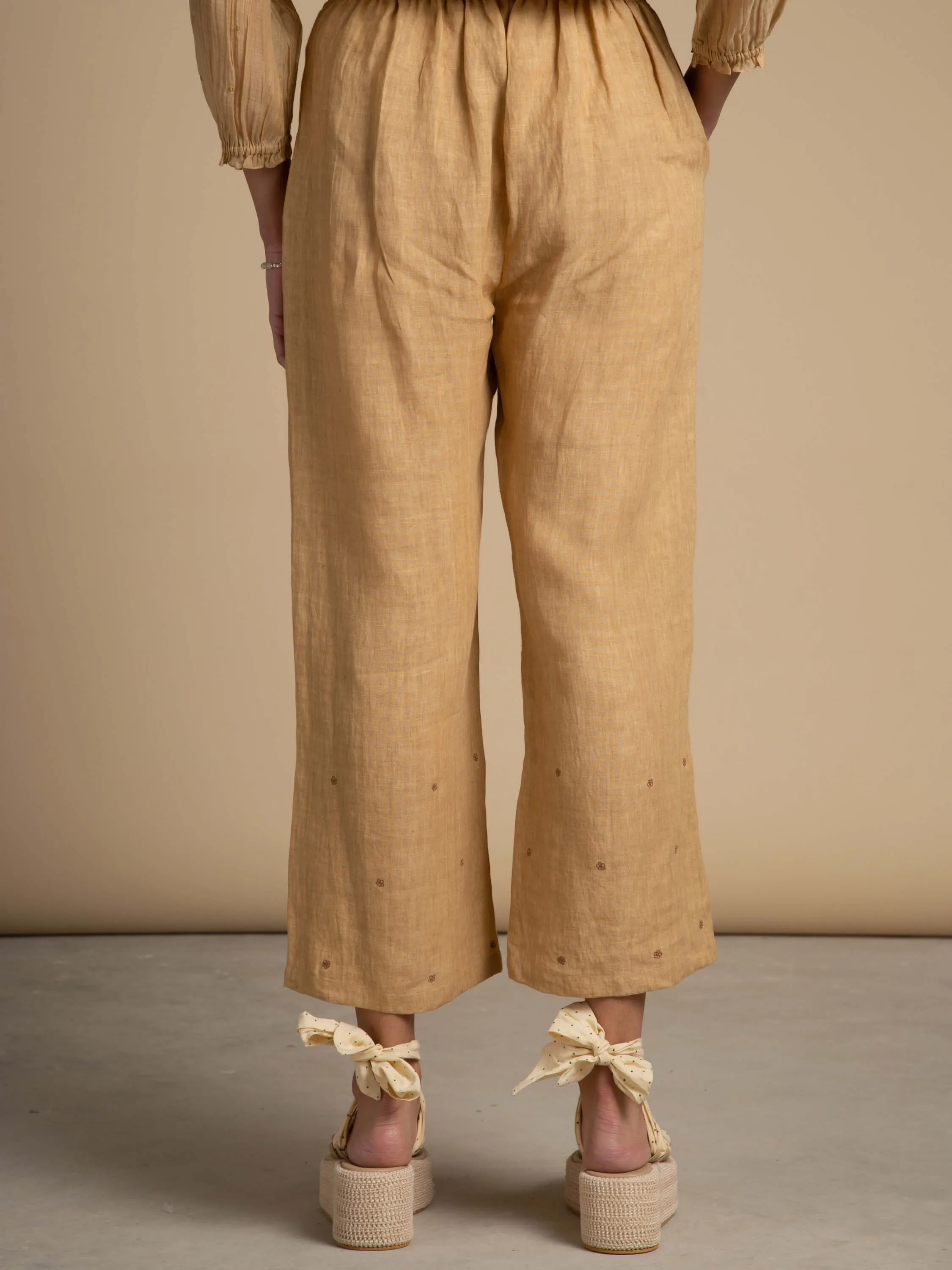 Milk Tea Linen Pants