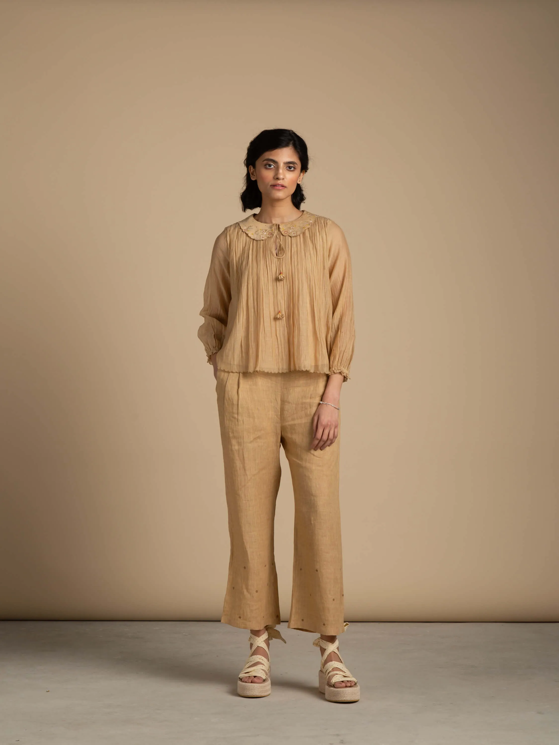 Milk Tea Linen Pants