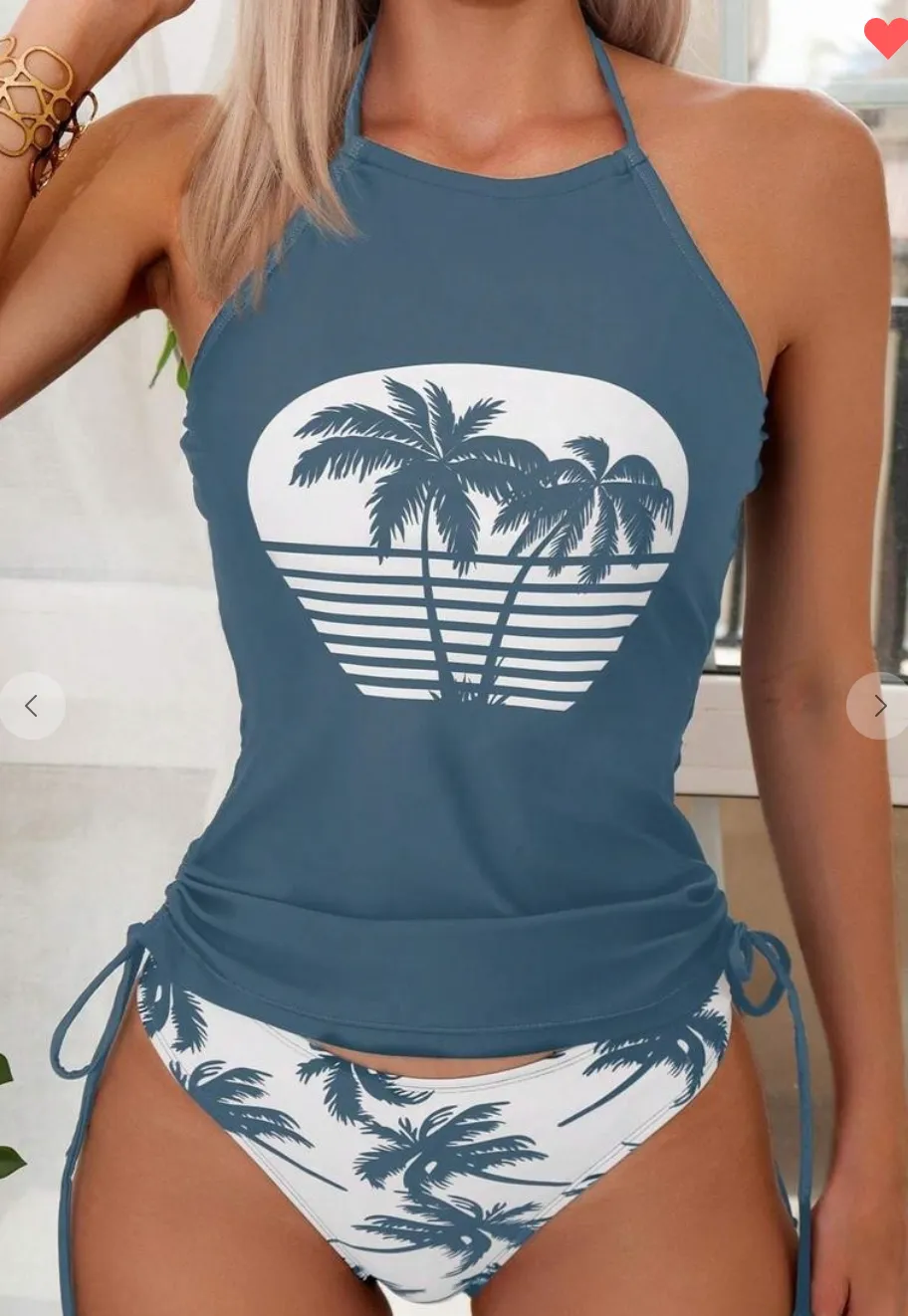 Palm Tree Tankini Set