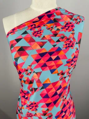 Printed Lycra - Geo Village - 150cm