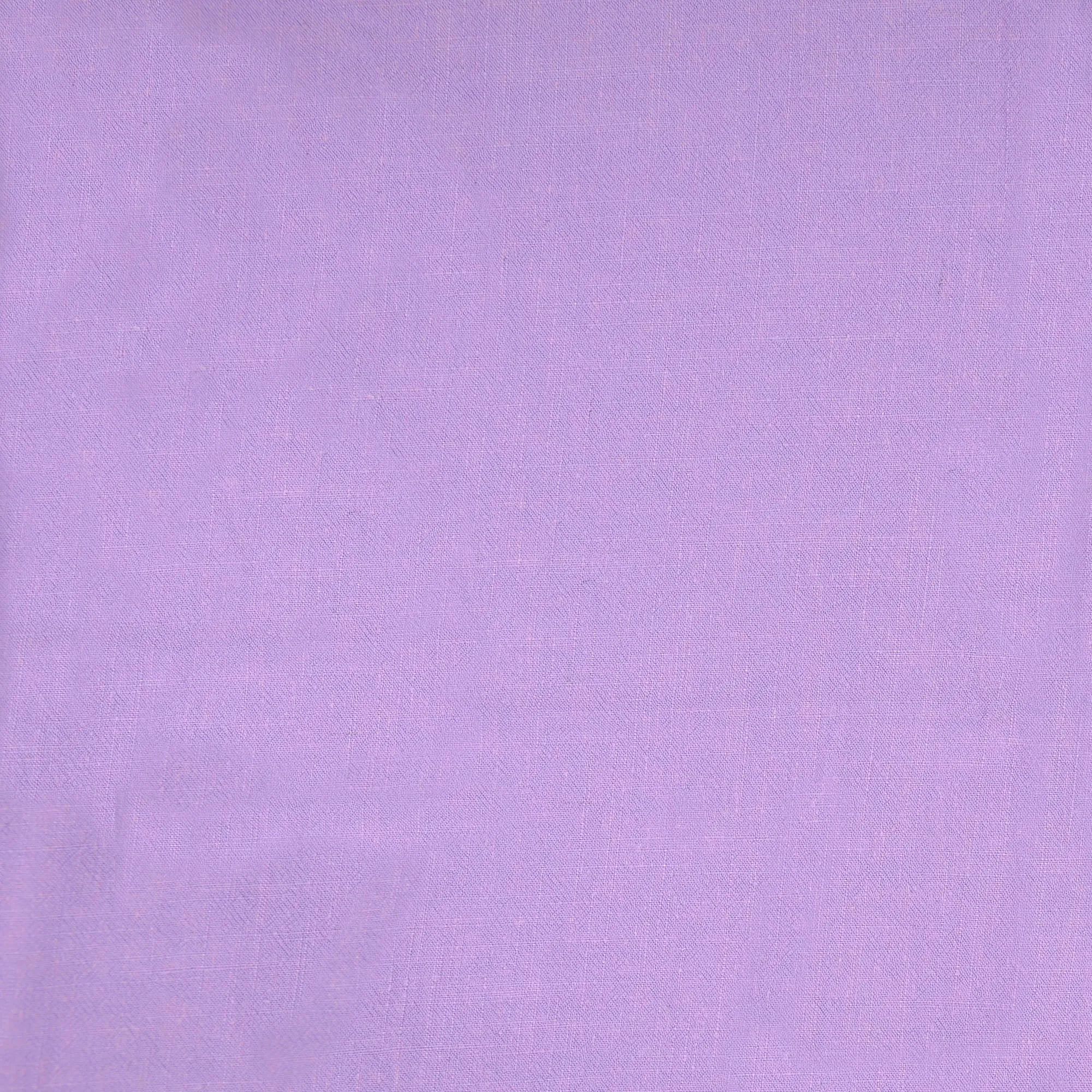 REMNANT 0.43 Metres - Flow Lilac Viscose Linen Blend Dress Fabric