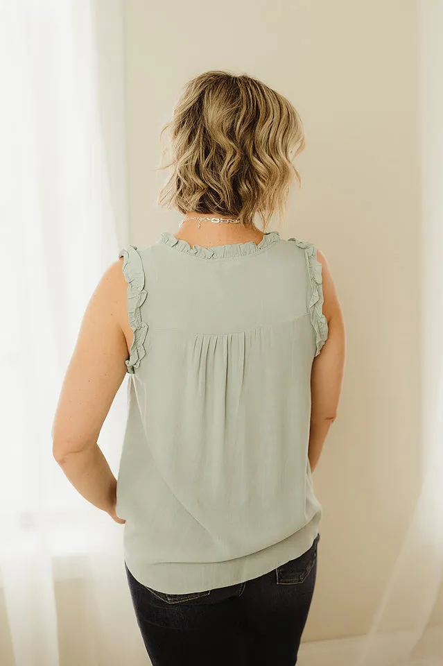 Ruched Sleeveless Top