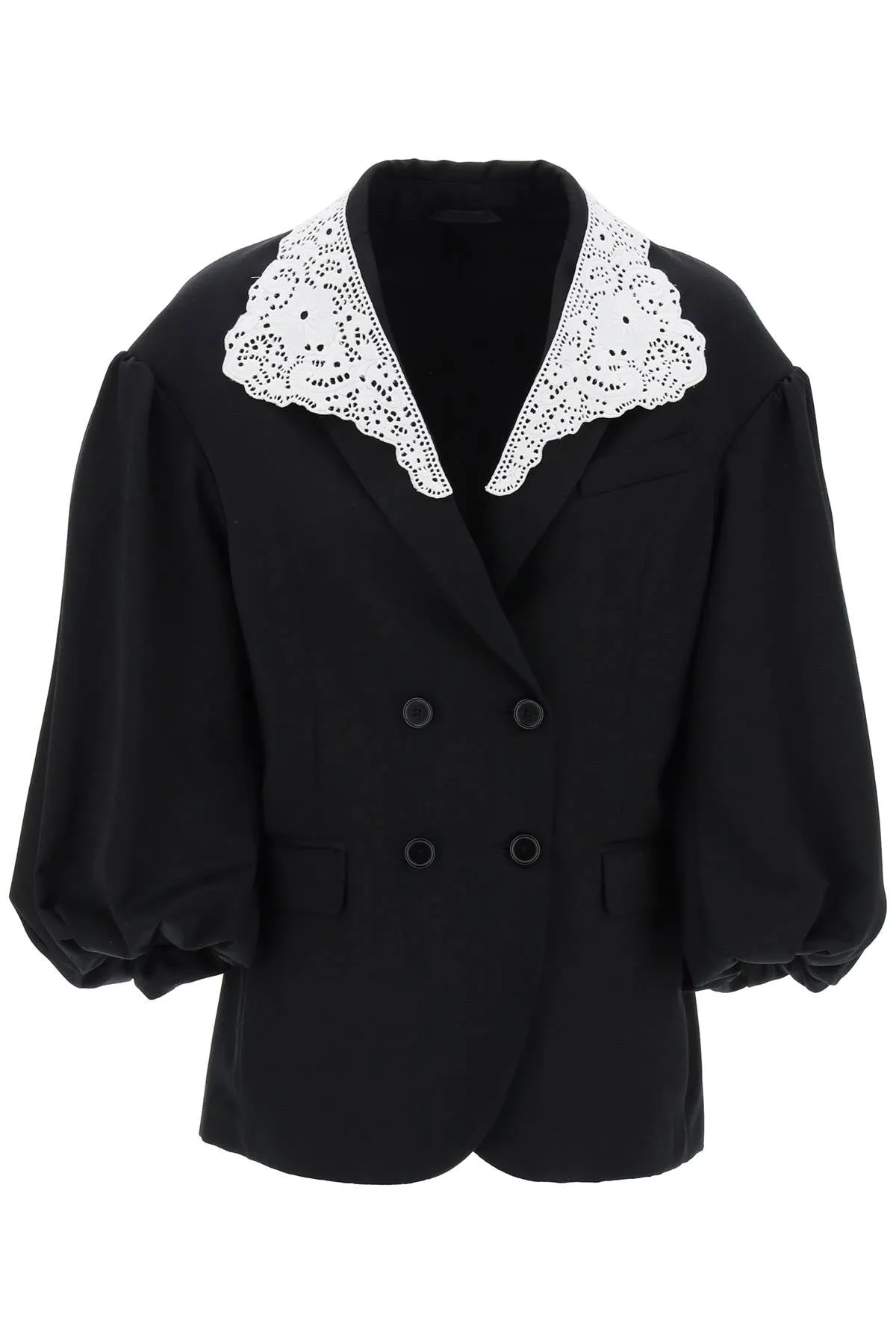 Simone Rocha Oversized Blazer With Lace