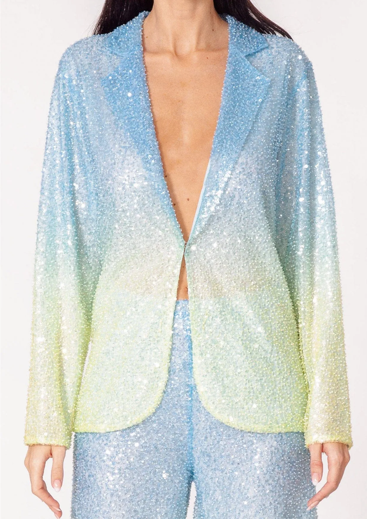 Sun Sequin Oversized Blazer